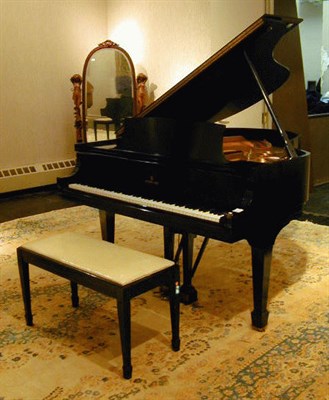 Lot 586 - Steinway Ebonized Baby Grand Piano Serial #...