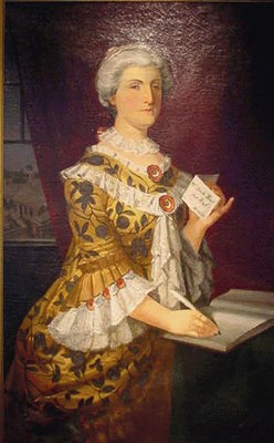 Lot 31 - F. Miranda 19th Century PORTRAIT OF MRS. SARAH...