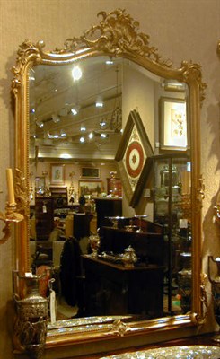 Lot 690 - Louis XVI Style Gilt Carved Wood Mirror