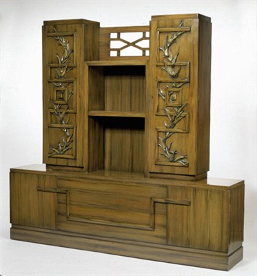Lot 177 - Painted Cabinet James Mont The upper section...