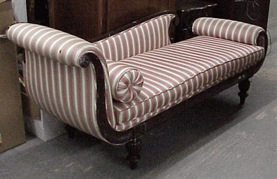Lot 87 - Classical Style Mahogany Recamier