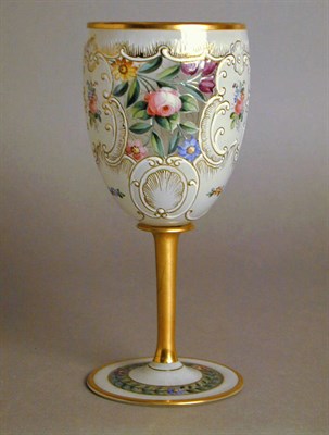 Lot 355 - Group of Enamel-Decorated Glass Goblets...