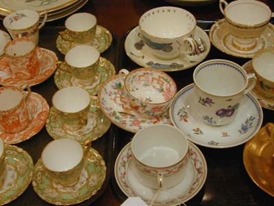 Lot 427 - Group of Porcelain Cups and Saucers...