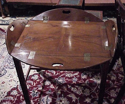 Lot 500 - Two Georgian Style Mahogany Butler's Tray Tables