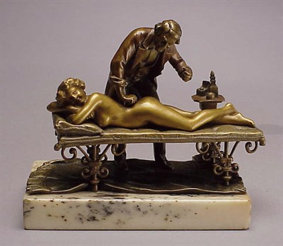 Lot 529 - Bronze Figural Group C. Kauba Depicting a...