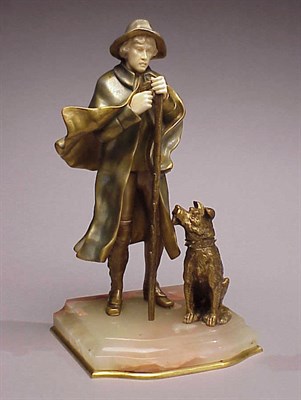 Lot 528 - Bronze and Ivory Figural Group Depicting a...