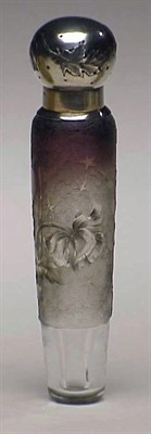 Lot 274 - Daum Nancy Enameled Cameo Glass Silver-Mounted...