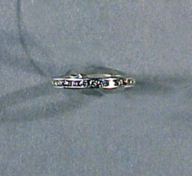 Lot 473A - Diamond Eternity Wedding Band Platinum,...