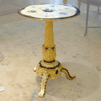 Lot 577 - Pair of German Rococo Style Porcelain Tables...