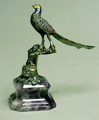 Lot 268A - Viennese Enamel Bird DO NOT CATALOG ON THIS...