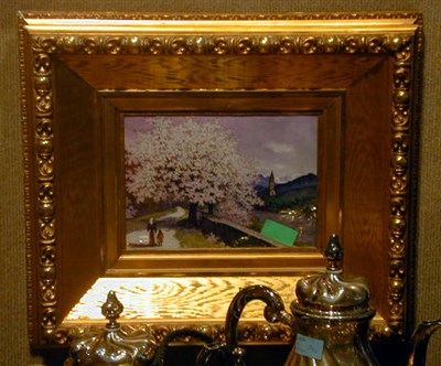 Lot 395 - Framed KPM Porcelain Plaque Depicting a...