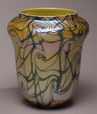 Lot 404 - Durand Glass Vase Of shouldered ovoid form,...
