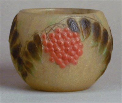 Lot 296 - Pate de Verre Bowl A. G. Argy-Rousseau Of...
