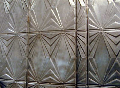 Lot 209 - Set of Four Art Deco Style Tin Two-Panel...
