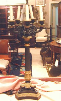 Lot 481 - Charles X Style Gilt-Bronze Six-Light Candelabrum