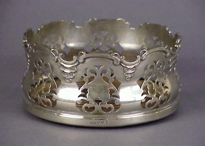 Lot 175 - Rare Anglo-Indian Silver Wine Coaster Circa...