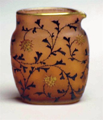 Lot 269 - Daum Nancy Enameled Cameo Glass Pitcher Of...