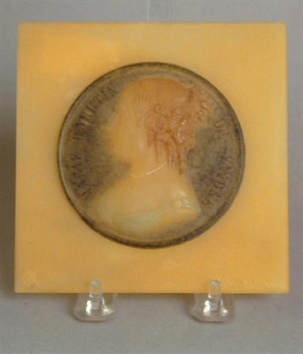 Lot 337 - Pate de Verre Plaque Almeric Walter Depicting...