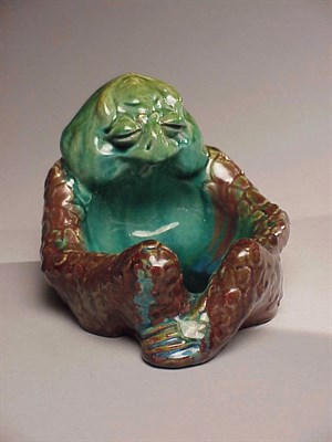 Lot 474 - Emile Muller Figural Pottery Bowl In the form...