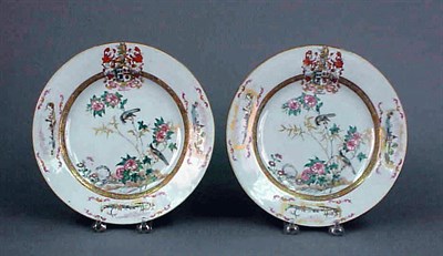 Lot 226 - Pair of Superbly Enameled Chinese Export...