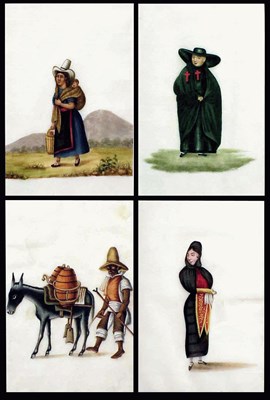 Lot 161 - Set of Twelve Chinese Export Watercolors on...