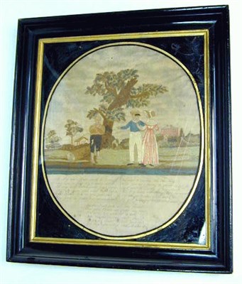 Lot 553 - Framed Embroidered Picture