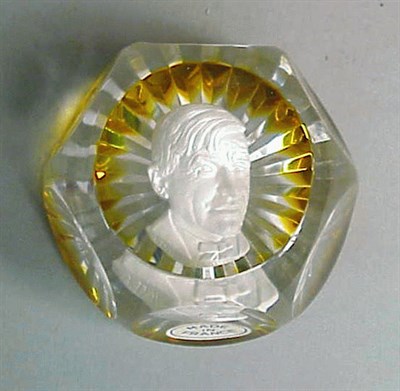 Lot 147 - Group of Three Baccarat Sulphide Portrait...