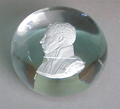 Lot 154 - Baccarat Clear Paperweight With an encased...