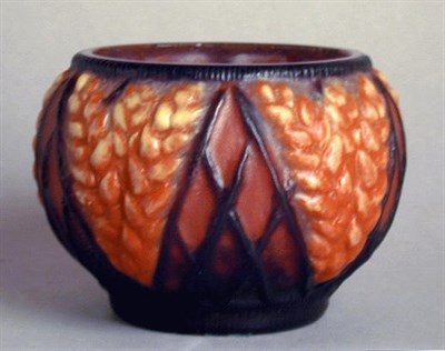 Lot 297 - Pate de Verre Bowl A. G. Argy-Rousseau Of...
