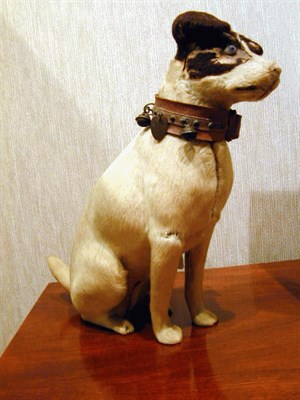 Lot 723 - Papier Mache Dog-Form Candy Container