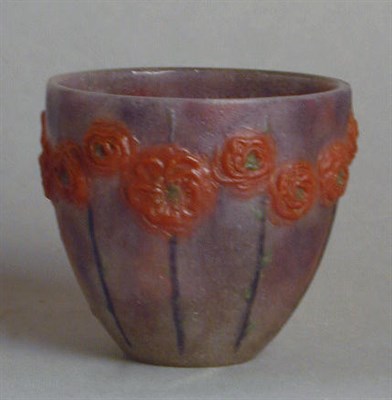 Lot 300 - Pate de Verre Bowl A. G. Argy-Rousseau Of...