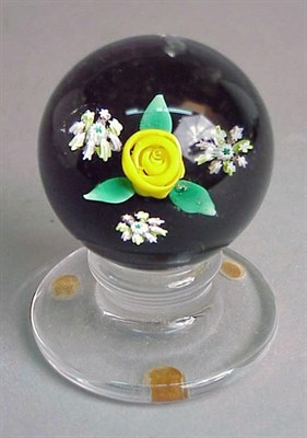 Lot 139 - Charles Kaziun Floral Paperweight With a...