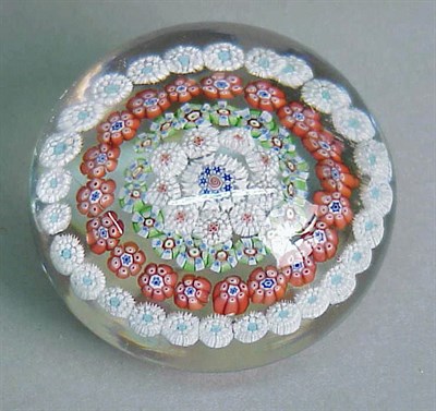Lot 130 - Four European Millefiori Paperweights 19th...