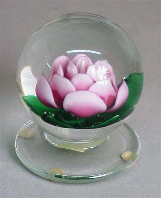 Lot 159 - Charles Kaziun Floral Paperweight With a...