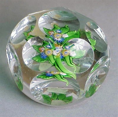 Lot 150 - St. Louis Faceted Paperweight Circa 1850 With...