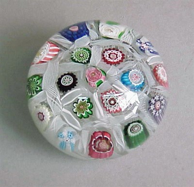 Lot 108 - Clichy Checker Paperweight With a central red...