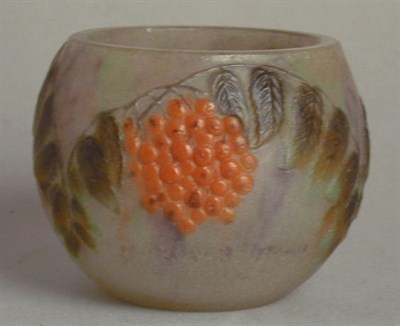 Lot 286 - Pate de Verre Bowl A. G. Argy-Rousseau Of...