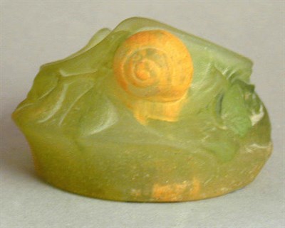 Lot 247 - Daum Nancy Pate de Verre Bowl Molded with a...