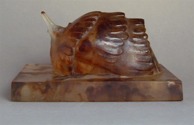 Lot 329 - Pate de Verre Bird A. G. Argy-Rousseau In...