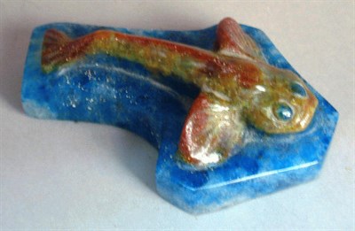 Lot 332 - Pate de Verre Paperweight Decorchement Molded...