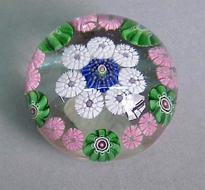 Lot 141 - Charles Kaziun Floral Paperweight With a red...