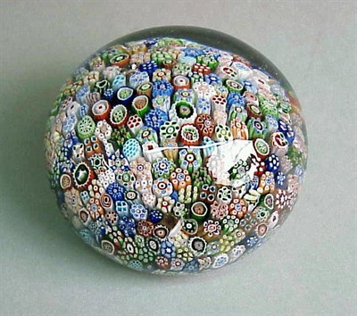 Lot 104 - Baccarat Close Pack Millefiori Paperweight...
