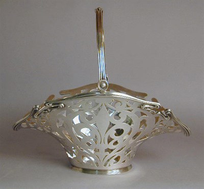 Lot 405 - Sterling Silver Reticulated Swing-Handle...
