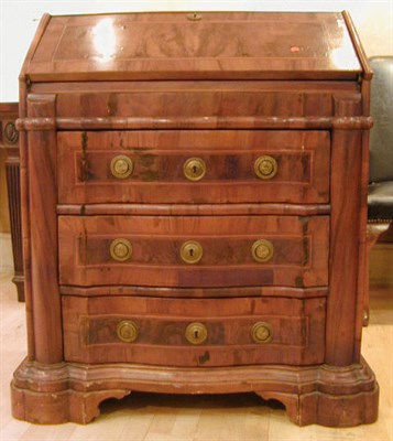 Lot 367 - Italian Figured Mahogany Desk