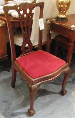 Lot 374 - Set of Four George III Style Mahogany Dining...