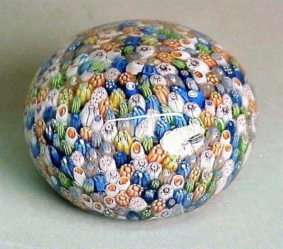 Lot 84 - Baccarat Close Pack Millefiori Paperweight...
