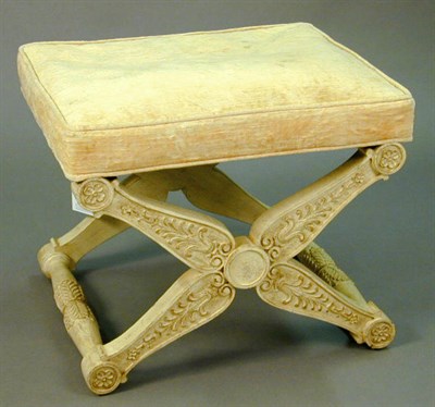 Lot 286 - Pair of Louis XIV Style Painted Stools