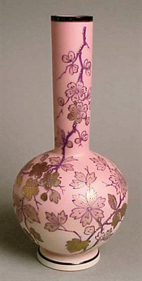 Lot 251 - Pink Burmese Glass Vase