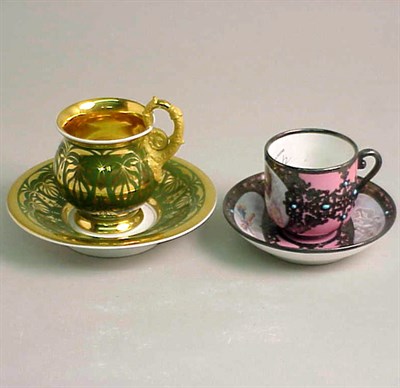 Lot 572 - Group of Six Continental Porcelain Cups and...
