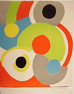 Lot 71 - Sonia Delauney COMPOSITION Color lithograph,...